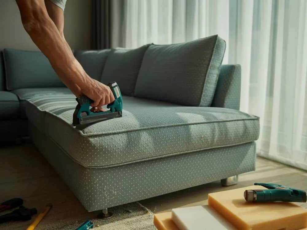 Jak przybijać gwoździe tapicerskie, aby uniknąć uszkodzeń materiału