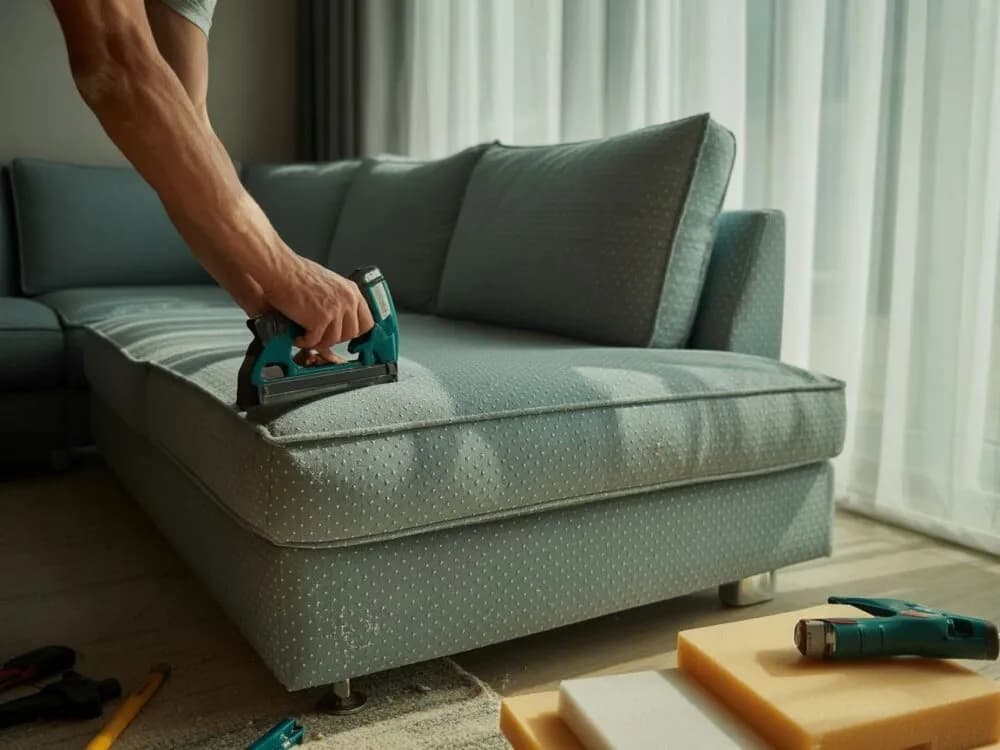 Jak przybijać gwoździe tapicerskie, aby uniknąć uszkodzeń materiału