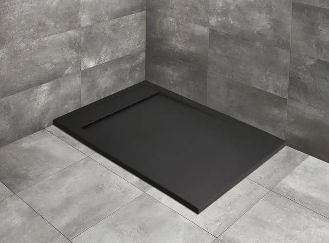 Brodzik 120x90 konglomerat czarny - idealne rozwiązanie do łazienki